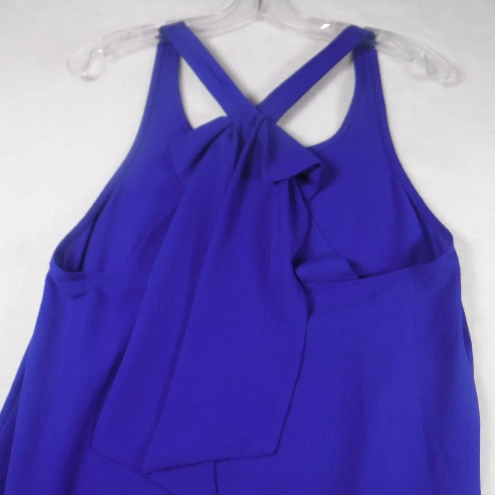 Silvergate Royal Blue Bow Back Sleeveless Blouse Top Womens‎ Medium ITA880-CRN